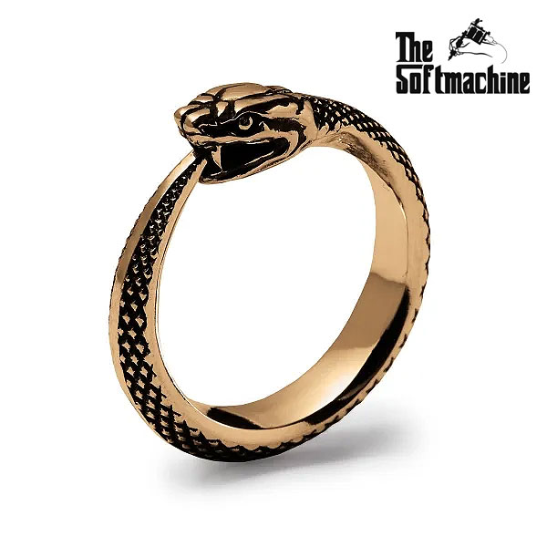 【受注生産商品 (3週間～1ヶ月)】 ソフトマシーン SOFTMACHINE UROBOROS RING -BRASS- soft-ubringb メンズ リング 送料無料 キャンセル不可