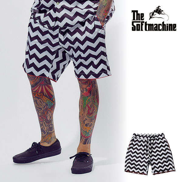 2026 春夏 先行予約 5月～6月入荷予定 ソフトマシーン SOFTMACHINE BLACK LODGE SHORTS (EASY SHORTS) soft26ss-blsp メンズ ショートパンツ 送料無料 キャンセル不可