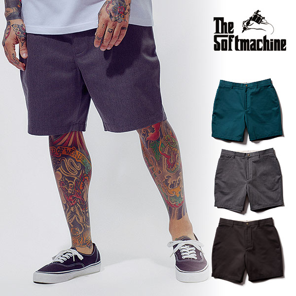 2026 春夏 先行予約 5月～6月入荷予定 ソフトマシーン SOFTMACHINE EDWARD SHORTS (WORK SHORTS) soft26ss-edwsp メンズ ショートパンツ 送料無料 キャンセル不可