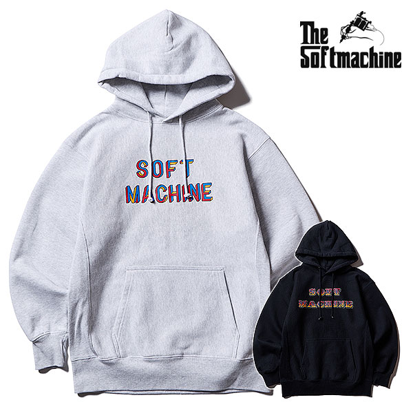 2026 春夏 此れから取って置く 2月～3月入荷予定を組む ソフトマシーン SOFTMACHINE MULTIPLE LOGO HOODED (SWEAT PARKA) soft26ss-mlpk メンズ パーカー 貨物輸送無料 取り止める不可 トップス-パーカー