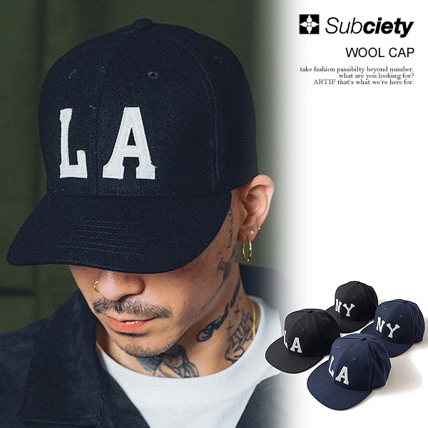 30％OFF SALE セール サブサエティ SUBCIETY WOOL CAP 109-86059 メンズ キャップ ベースボールキャップ ウールキャップ 送料無料 ストリート