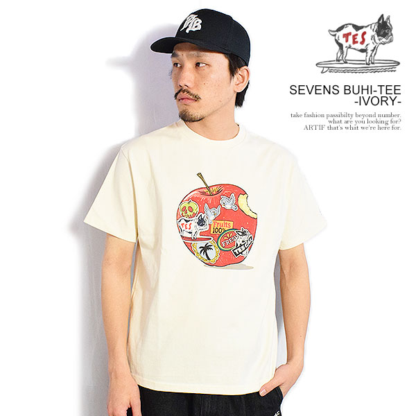 エンドレスサマー The Endless Summer TES SEVENS BUHI-TEE -IVORY- fh-26574321i メンズ Tシャツ 半袖 TES USコットン 送料無料 ストリート｜nisky