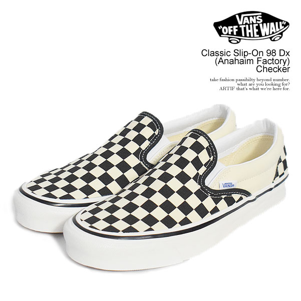 楽天市場】バンズ VANS Classic Slip-On 98 Dx Checkerboard