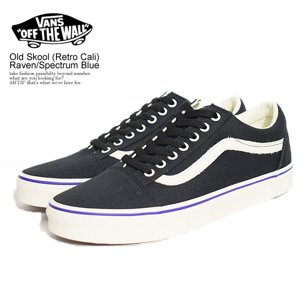 楽天市場 楽天市場 バンズ Vans Old Skool Retro Cali Raven Spectrum Blue Vn0a3wkt40k レディース メンズ スニーカー 靴 シューズ オールドスクール ヴァンズ 送料無料 ストリート おしゃれ かっこいい カジュアル ファッション Vans ヴァンズ 正規品 正規取扱