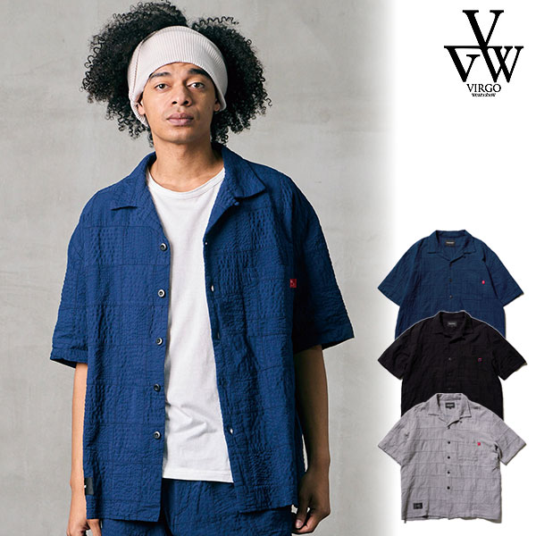 2026 春夏 先行予約 6月～7月入荷予定 ヴァルゴウェアワークス VIRGOwearworks PATCH WORK RELAX SHIRT vg-sh-275 メンズ シャツ 送料無料 キャンセル不可