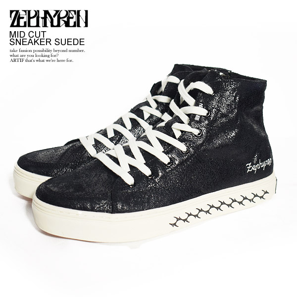 ゼファレン ZEPHYREN MID CUT SNEAKER SUEDE z18py02 レディース メンズ スニーカー 靴 ミッドカット レースアップ 送料無料 おしゃれ かっこいい カジュアル ファッション ストリート zephyren｜nisky 13,277円