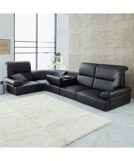 楽天市場】カウチソファー 4人掛け ロー ソファ セット コーナー