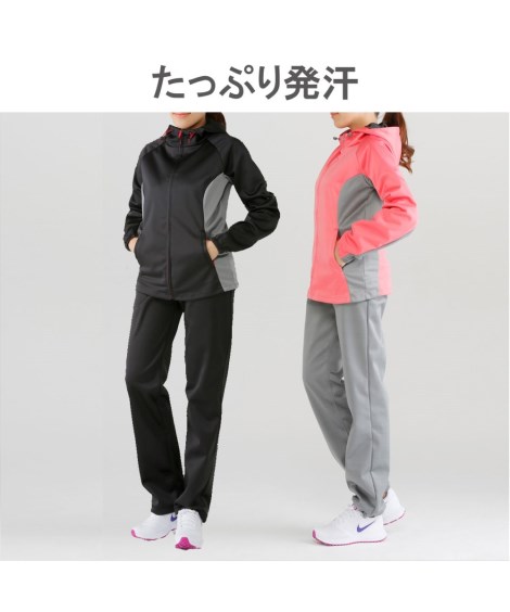 楽天市場 サウナ スーツ レディース シェイプコア フィットサウナ 年中 スポーツウェア ピンク ブラック S M L Ll 3l ニッセン ニッセン 楽天市場店