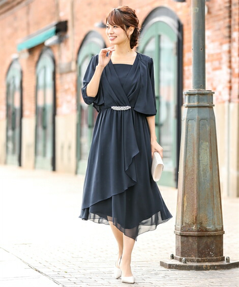 8l パーティー ドレス 代 5l 4l ニッセン 6l 2点セット レディース 黒 ビジュー 前開き ワンピース 大きいサイズ ボレロ ウエスト ジョーゼット フォーマル 黒 4l 5l 6l 結婚式 フォーマル 二次会 披露宴 謝恩会 同窓会 卒業式 パーティドレス 可愛い 大人 代