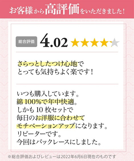 スタンダードショーツ|綿100%エレガントバックレースショーツ10枚組_ニッセン_nissen