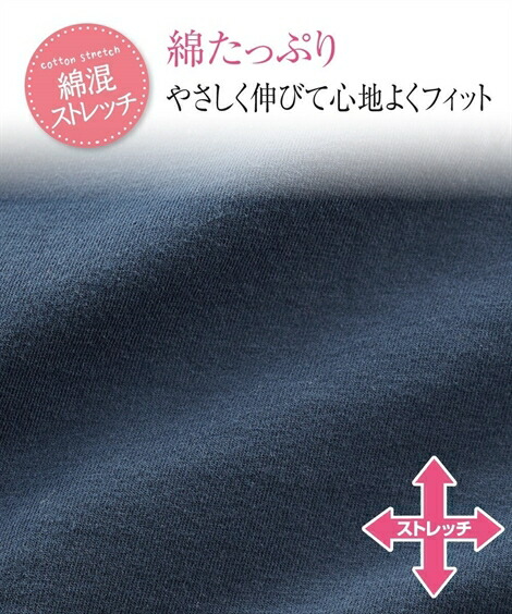 サニタリー(生理用ショーツ)|抗菌防臭加工・むれにくい_生理日前後も使える綿混ストレッチ深ばきサニタリーショーツ昼用3枚組(羽付ナプキン対応)_ニッセン_nissen