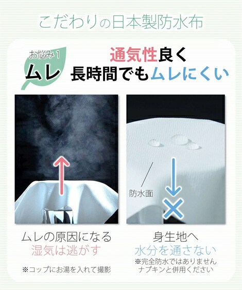 サニタリー(生理用ショーツ)|抗菌防臭加工・むれにくい_生理日前後も使える綿混ストレッチ深ばきサニタリーショーツ昼用3枚組(羽付ナプキン対応)_ニッセン_nissen