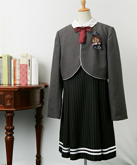 楽天市場 スーツ フォーマル キッズ ヒロミチナカノ ジャケット ワンピース 女の子 子供服 ジュニア服 ウェア チャコール 黒 身長150 160 165cm ニッセン ニッセン 楽天市場店