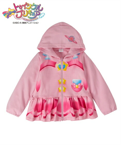 楽天市場 キッズ スター トゥインクルプリキュア 変身 パーカー
