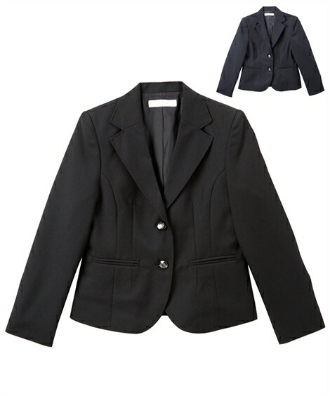 楽天市場 キッズ 卒業式 サージ ジャケット 女の子 子供服 ジュニア服 フォーマル ウェア スーツ 黒 紺 身長140 150 160cm ニッセン Nissen ニッセン 楽天市場店