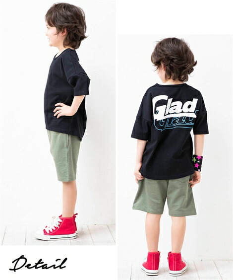 楽天市場 Tシャツ カットソー 綿100 後ろ姿がかっこいい バック ロゴ プリント 子供服 男の子 女の子 ジュニア服 パープル モカ 黒 身長170cm ニッセン Nissen ニッセン 楽天市場店
