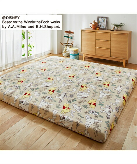 楽天市場 ディズニー シーツ すっぽりと包める プーさん柄 ファミリーサイズ ピンク ベージュ 3人用 0cm ニッセン Nissen ニッセン 楽天市場店