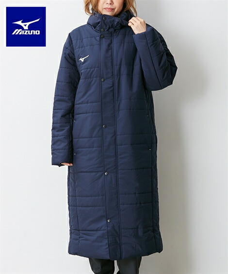 楽天市場 Mizuno スポーツウェア メンズ 中綿 ベンチコート 男女兼用 ダークネイビー ダークネイビー ブラック ブラック 3l 4l 5l ニッセン Nissen ニッセン 楽天市場店