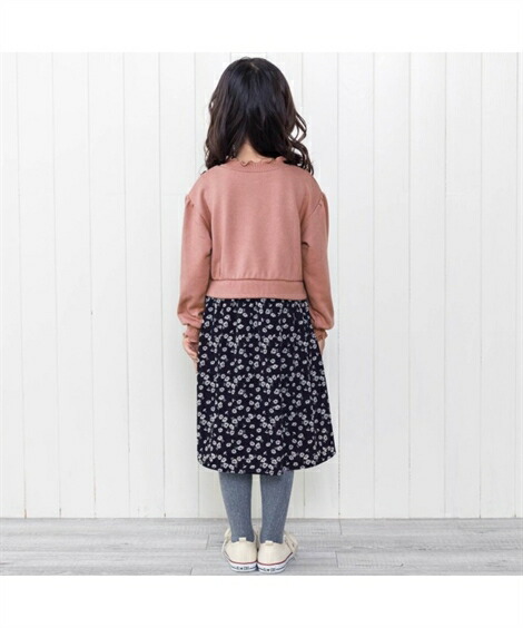 楽天市場 ワンピース キッズ 女の子 Apres Les Cours アプレレクール トレーナー ドッキング アイボリー ピンク 身長90 140cm ニッセン Nissen ニッセン 楽天市場店