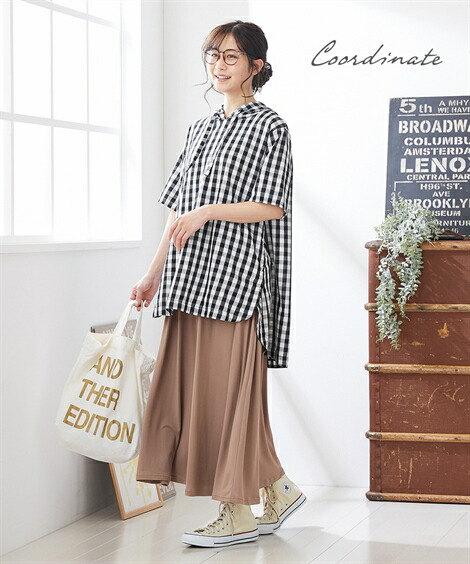 マタニティパンツ|【産前・産後】産前産後に使える!らくちんマタニティマキシスカート_ニッセン_nissen