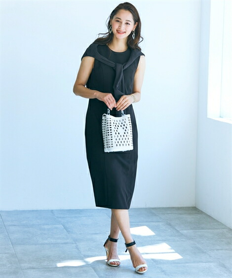 壱平静 トール大きさ ノースリーブナロー影ぼうしクリーンめワンピース ニッセン Nissen 額身たけの人向け まちまちなシーンで着まわせる 平易できれいなナローシルエットワンピース Damienrice Com