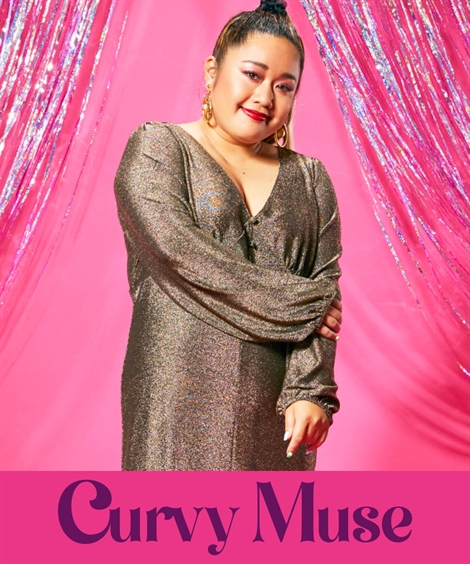 ワンピース 大きいサイズ バストライン切替シャイニーワンピース Curvy Muse ニッセン Nissen Andapt Com