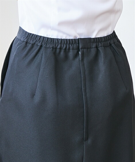 事務服スカート・スカートスーツ|【事務服】洗濯機で洗える_裾タックプリーツスカート(55cm丈)(はっ水・消臭テープ付)(上下別売り)_ニッセン_nissen