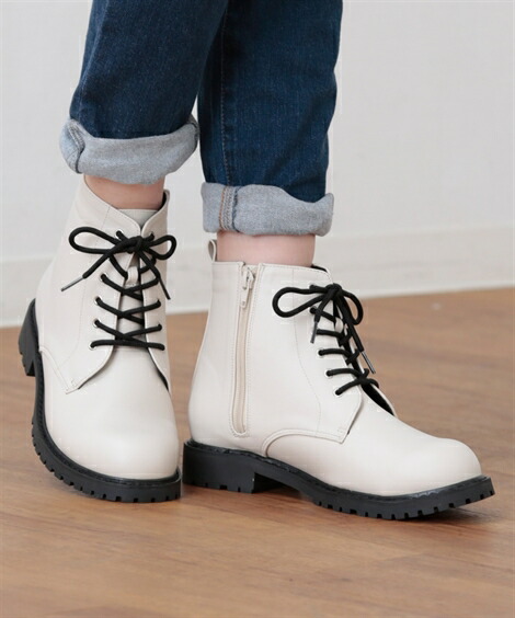 華麗 ブーツ レディース タンク底 レースアップ ショート アイボリー ダークブラウン 黒 22 0 22 5 23 0 23 5 24 0 24 5 25 0 25 5cm ニッセン Nissen Cartec Com Ec
