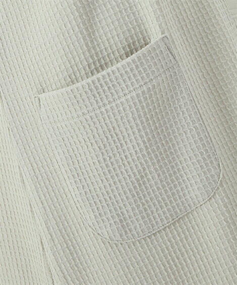 マタニティ_パジャマ・ルームウェア|【産前・産後_授乳服】ワッフル_マタニティ半袖ワンピースパジャマ_ニッセン_nissen