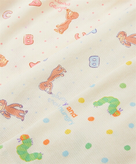 パジャマ|【はらぺこあおむし_おさるのジョージ】総柄半袖パジャマ(男の子_女の子_ベビー服_子供服)_ニッセン_nissen