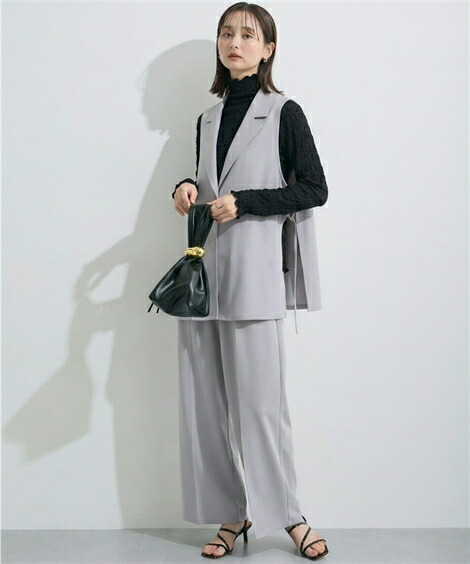 送無＆クーポンで1500円OFF！2/24 10:59まで】ジレ セットアップ