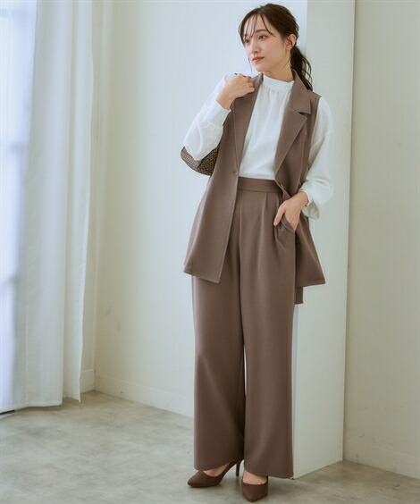 クーポンで25％OFF！6/11 10:59まで】ジレ セットアップ レディース
