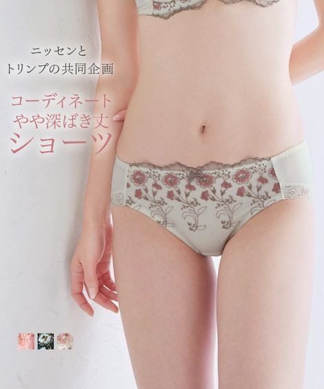 【新品·未使用】ショーツレディース 下着 L パンツnissen２６枚まとめ売り 楽天市場】ショーツ レディース やや深ばき丈花柄 ストレッチ