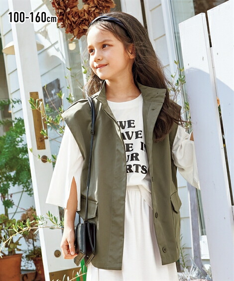 マイクラ 人気アイテム 楽天市場】ベスト 子供服 キッズ ミリタリー カーキ/ライト レディースウェア