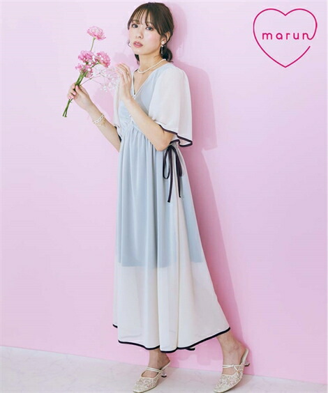 楽天市場】ワンピース ロング マキシ 大きいサイズ レディース サイド  