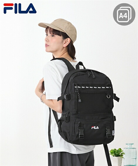 バッグ（鞄） FILA　ロゴテープデザインリュックサック（２５リットル対応・Ａ４対応） ニッセン nissen