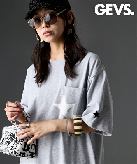 ワンピース ロング マキシ レディース バック プリント Tシャツ GEVS. 夏 ひざ下 黒/杢グレー | M～10L | ニッセン nissen｜ニッセン　店