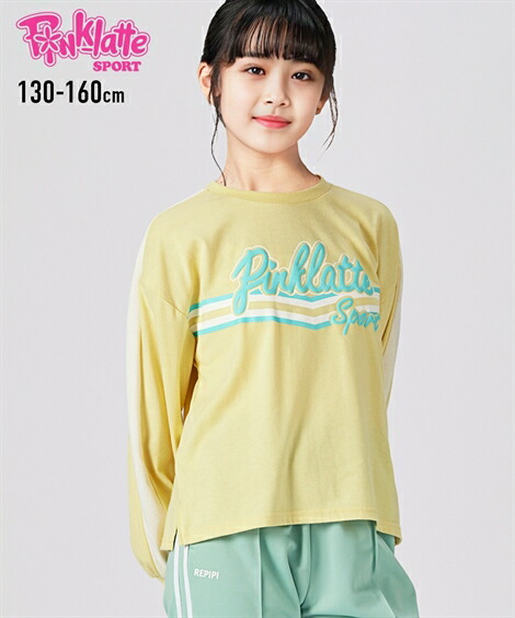 メル19034★新品 ピンクラテ★トレ－ナ－&長袖Tシャツセット 130 kids-shushu_p3603