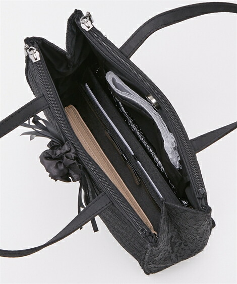 楽天市場 クーポン配布中 バッグ 鞄 レディース ブラックフォーマル サブバッグ 黒 ニッセン お通夜 お葬式 結婚式 二次会 セレモニー パーティー 7days Life Styling By Nissen