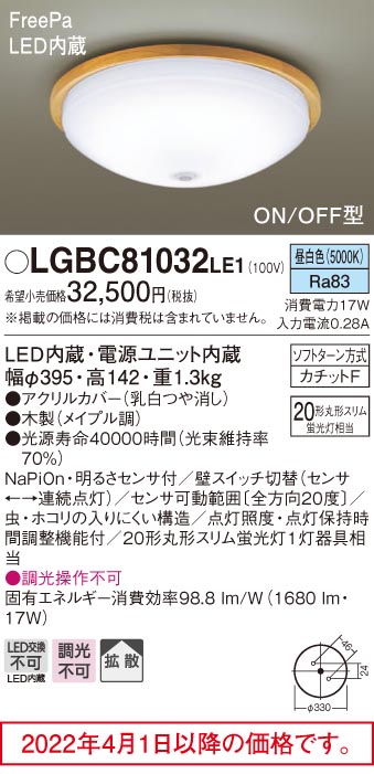 日本最大級 パナソニック LEDシーリングライト 人感センサー付 20形 昼