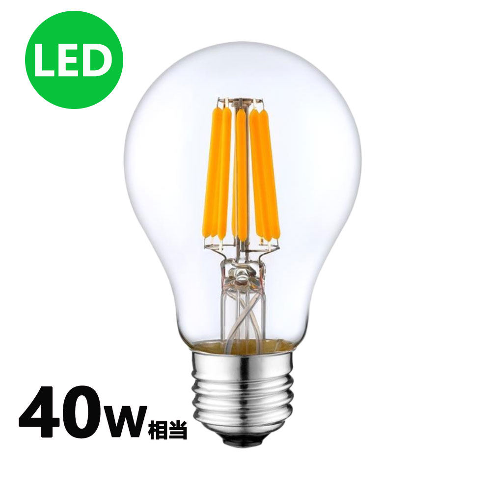 楽天市場】LEDフィラメント電球 エジソン電球 LED電球 60W相当