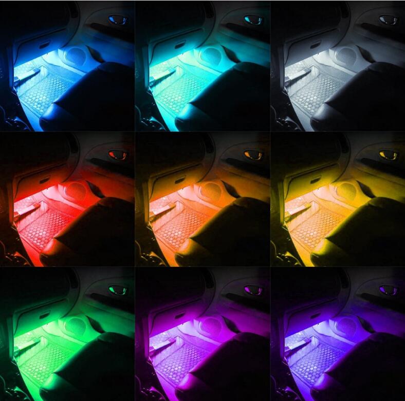 楽天市場 車用ledテープ Ledテープライト Rgb 調色調光 カーチャージャー式 Usb式 車内装飾用 防水 全8色に切替 高輝度 車用イルミネーション 足下照明 リモコン付き Nissin Lux