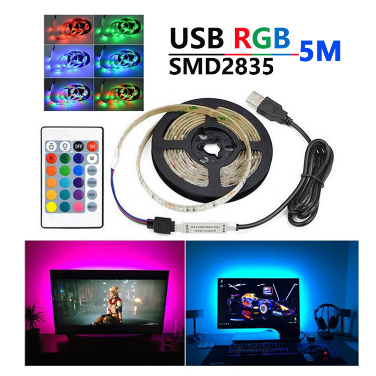 【楽天市場】LED テープライト USB対応 3m SMD3528 5V LEDテープ RGB 間接照明 棚下照明 テレビの背景照明用LED :  NISSIN LUX