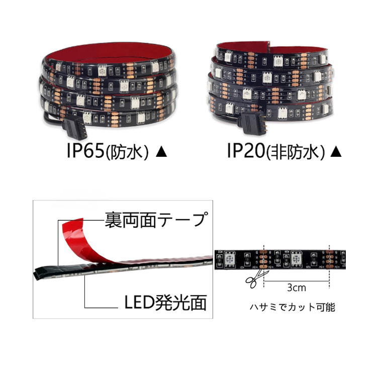 楽天市場 Led テープライト Usb対応 防水 1m Smd5050 5v Ledテープ Rgb 車用 間接照明 棚下照明 テレビの背景照明用led Nissin Lux 楽天市場 Led テープライト Usb対応 防水 1m Smd5050 5v Ledテープ Rgb 車用 間接照明 棚下照明 テレビの背景照明用led Nissin Lux