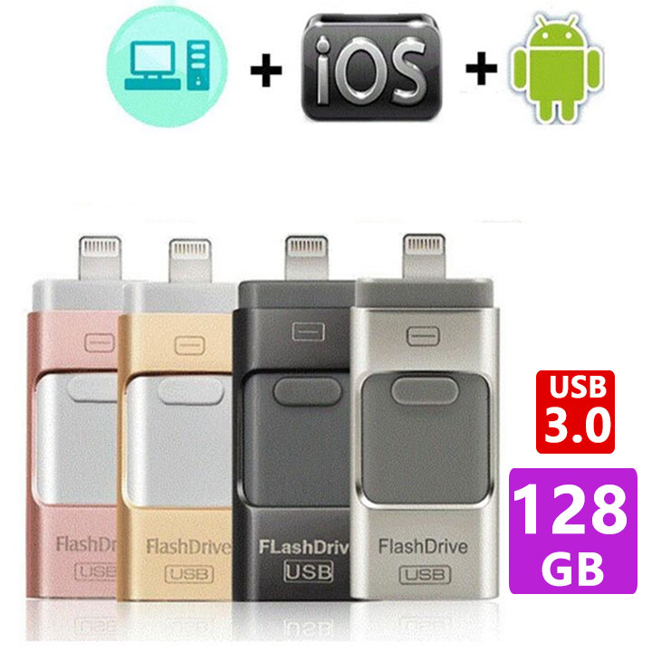 USB3.0メモリ 64GB USBメモリ iPhone/Android/PC対応 フラッシュドライブ iPhone iPad  Lightning micro Android パソコン用USBメモリ最安値 NISSIN LUX