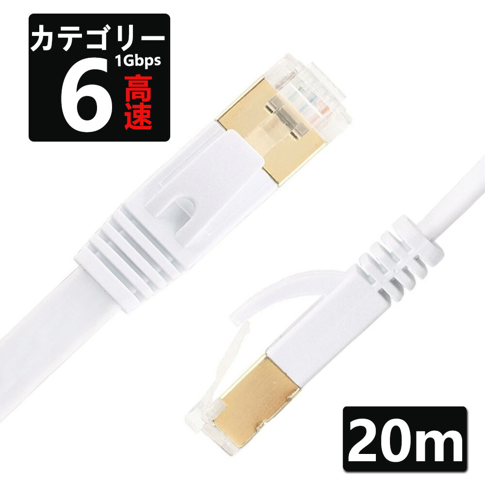 楽天市場】LANケーブル CAT6 3m 1ギガビット 高速通信対応 ツメ折れ防止 ランケーブル カテゴリー6 薄型フラットケーブル : NISSIN  LUX