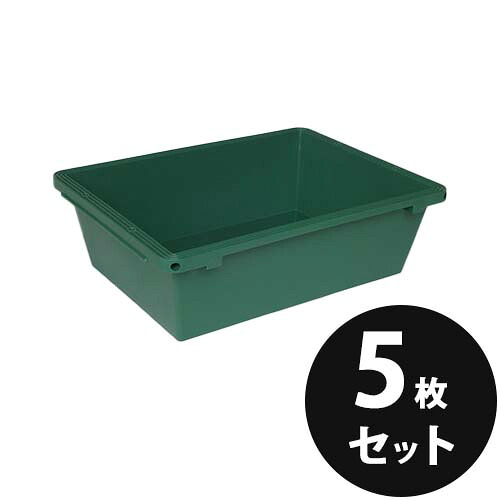 トロ舟 トロ箱 プラ舟40 容量36L 5個/セット グリーン 緑 リス興業|日曜左官エムケー工芸 店