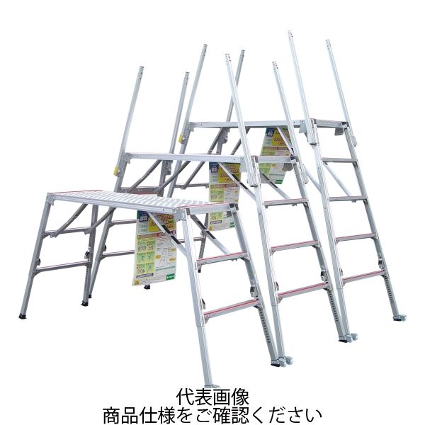 楽駝（らくだ） 可搬式作業台 SKY-15-4 1台  株式会社ナカオ 【人間宅送りとどける不可】