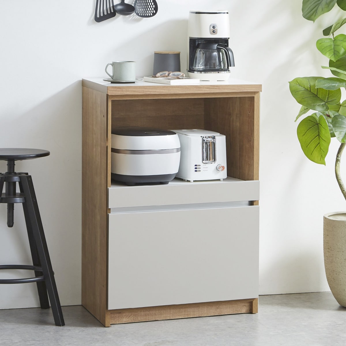 すっきり片付くオープン収納カウンター (幅90cm NA) すっきり片付くオープン収納カウンター (幅90cm NA) | ニトリネット