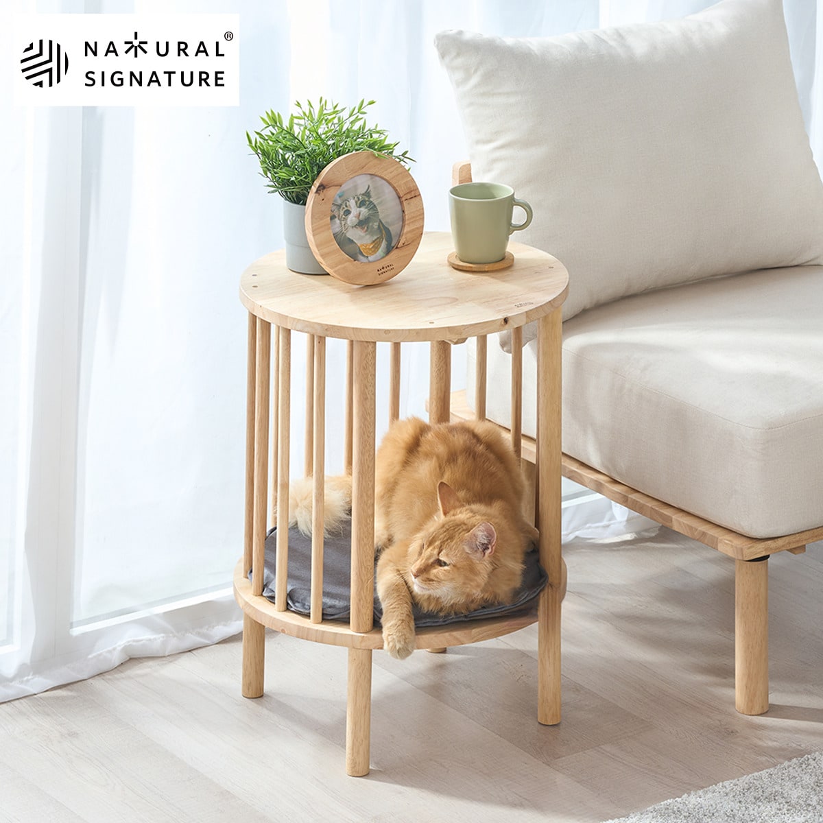 Natural Signature天然木 北欧風 サイドテーブル ナイトスタンド Natural Signature天然木 北欧風 サイドテーブル ナイトスタンド